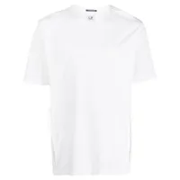 c.p. company t-shirt en coton à patch logo - blanc