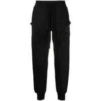 thom krom pantalon de jogging à poches multiples - noir
