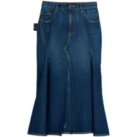 marc jacobs jupe en jean à coupe mi-longue - bleu