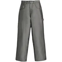marc jacobs jean reflective oversized - argent