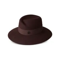 maison michel chapeau virginie en laine - marron