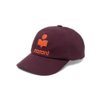 marant casquette en coton à logo brodé - violet