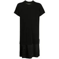 julius t-shirt ripple à design superposé - noir