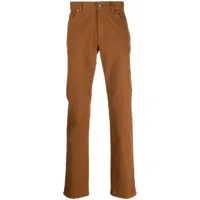 zegna pantalon droit roccia - marron