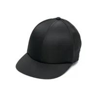 sacai casquette plate à empiècements - noir