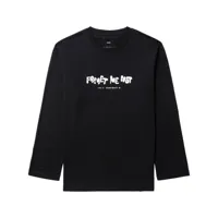oamc t-shirt hurricane en coton - noir
