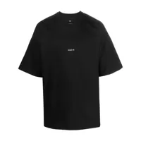 oamc t-shirt en coton à logo brodé - noir