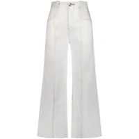 giambattista valli jean ample à coutures contrastantes - blanc