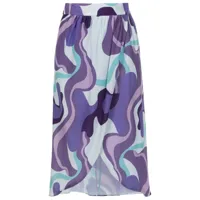 adriana degreas jupe portefeuille à imprimé ondulé - violet