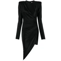 alexandre vauthier robe courte à effet froncé - noir