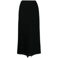 chanel pre-owned jupe longue 1998 en tweed - noir
