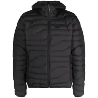 j.lindeberg veste matelassée à patch logo - noir
