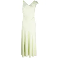 rachel gilbert robe longue nash à design asymétrique - vert