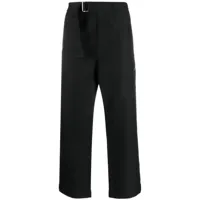 oamc pantalon court en coton à boucle - noir