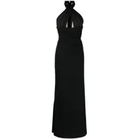 rachel gilbert robe longue hayli à dos-nu - noir