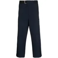 oamc pantalon en coton à coupe courte - bleu