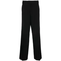 blumarine pantalon droit à plis marqués - noir