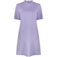 moschino jeans robe courte à col montant - violet