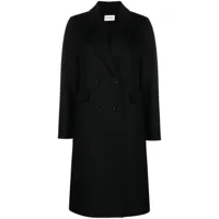 p.a.r.o.s.h. manteau en laine à boutonnière croisée - noir