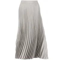 jnby jupe mi-longue à design plissé - gris