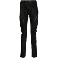 julius pantalon skinny à poches zippées - noir