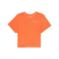 sporty & rich t-shirt en coton à logo brodé - orange
