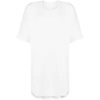 julius t-shirt en coton à ourlet incurvé - blanc
