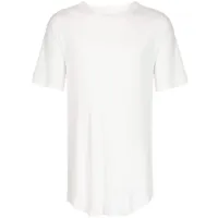 julius t-shirt en coton à ourlet incurvé - blanc