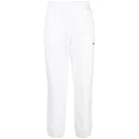 zegna pantalon de jogging en coton à logo imprimé - blanc