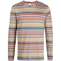 paul smith t-shirt rayé à manches longues - multicolore