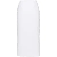 prada jupe crayon à design matelassé - blanc
