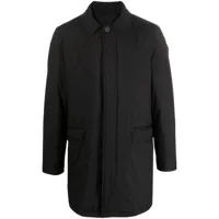 corneliani manteau à design superposé - noir