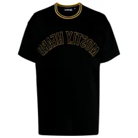mostly heard rarely seen t-shirt varsity en coton à logo brodé - noir