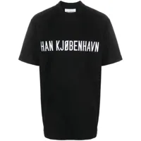 han kjøbenhavn t-shirt en coton biologique à logo imprimé - noir