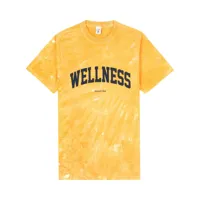 sporty & rich t-shirt à imprimé wellness ivy - jaune