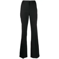 nili lotan pantalon de tailleur en laine à taille haute - noir