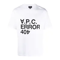a.p.c. t-shirt en coton à logo imprimé - blanc