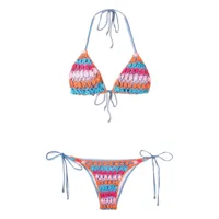 amir slama bikini en crochet - multicolore