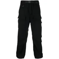 y-3 pantalon crop à poches cargo - noir