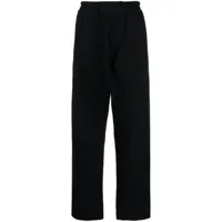 toogood pantalon en coton à taille élastiquée - noir