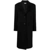 alberto biani manteau en laine à boutonnière - noir