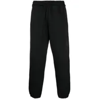 moschino pantalon de jogging à taille élastiquée - noir