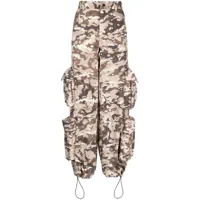 amiri pantalon cargo à motif camouflage - tons neutres