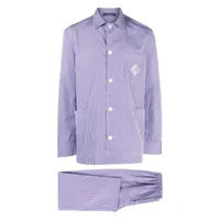 ralph lauren purple label ensemble pyjama à logo brodé - violet