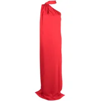 stella mccartney robe longue à une épaule - rouge
