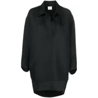 khaite robe-chemise the kal mini - noir