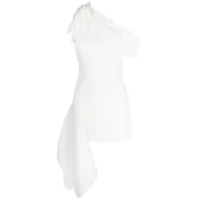 maticevski robe courte rigor à design asymétrique - blanc