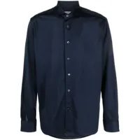 corneliani chemise en coton - bleu