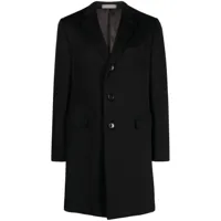 corneliani manteau en laine à simple boutonnage - noir