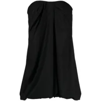 sea robe-bustier à design drapé - noir
